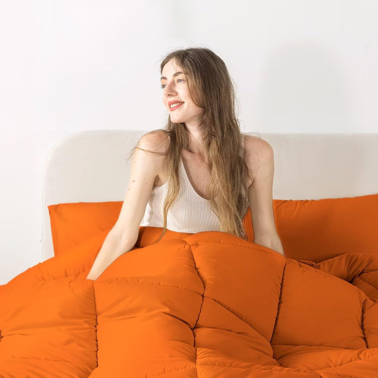 Queen Comforter Set, Lightweight 3 Pieces Bedding Set for All Season Soft Down