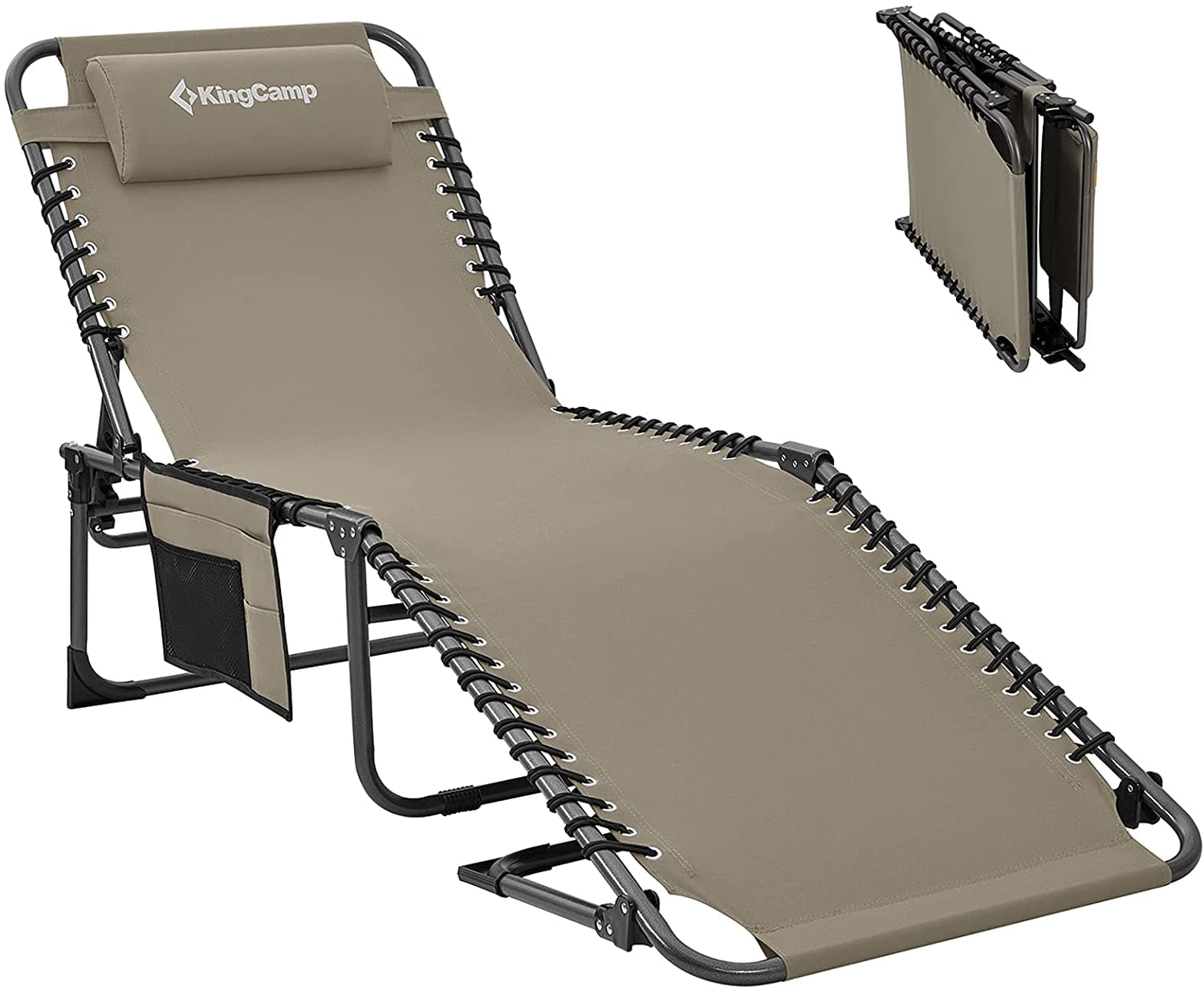 Lounge Chair, 74.8''x23.2''x14.5'', Beige