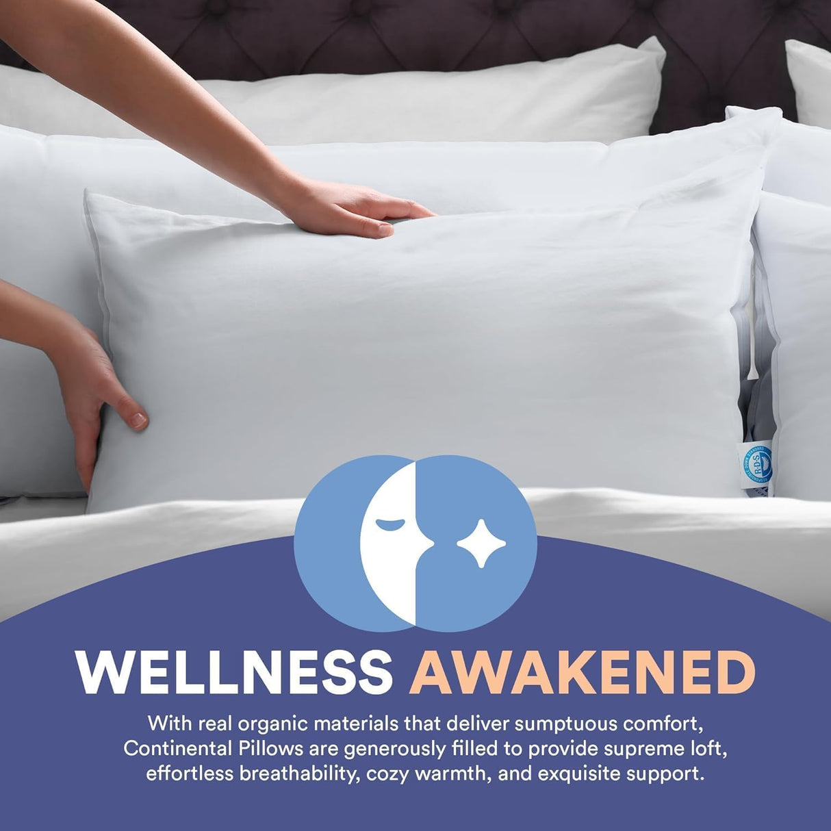 Luxury Down Pillow Set for Christmas: King Size Pack of Medium Pillow