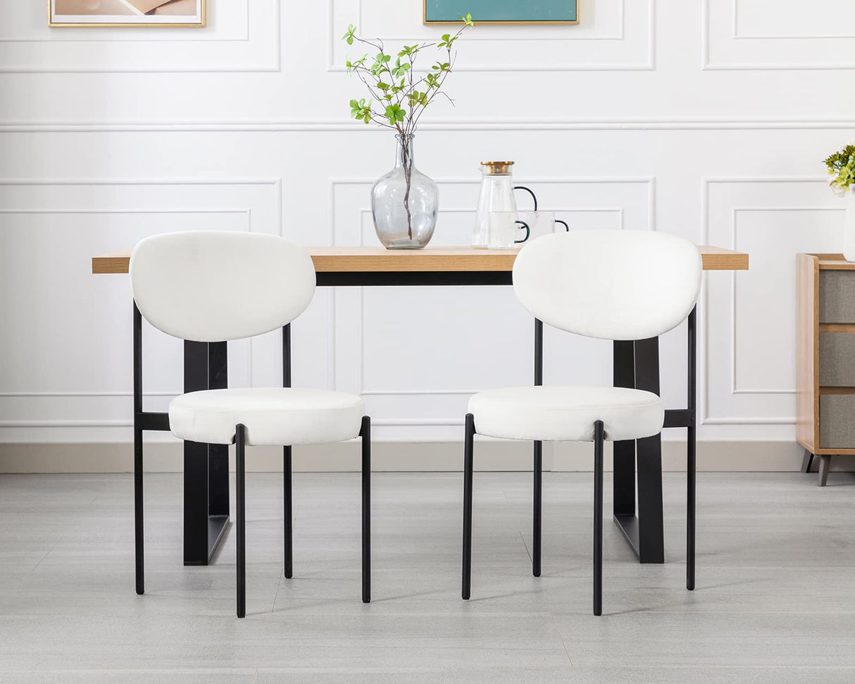 Mid Century Dining Room Chairs Set of 4 Velvet Dining Chairs