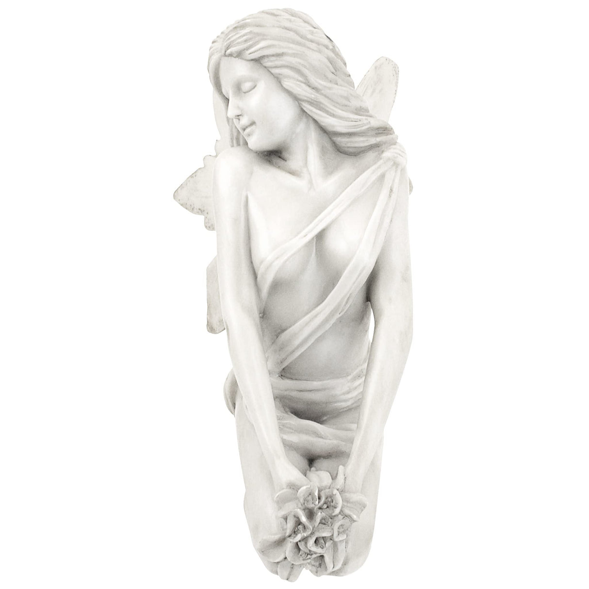PD1549 The Enchanted Garden Fairies Colleen Statue, antique stone