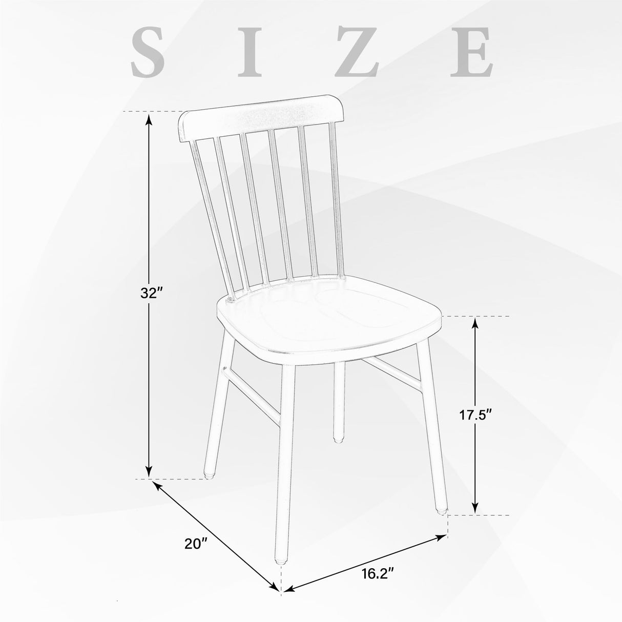 Outdoor Windsor Style Metal Side Chair