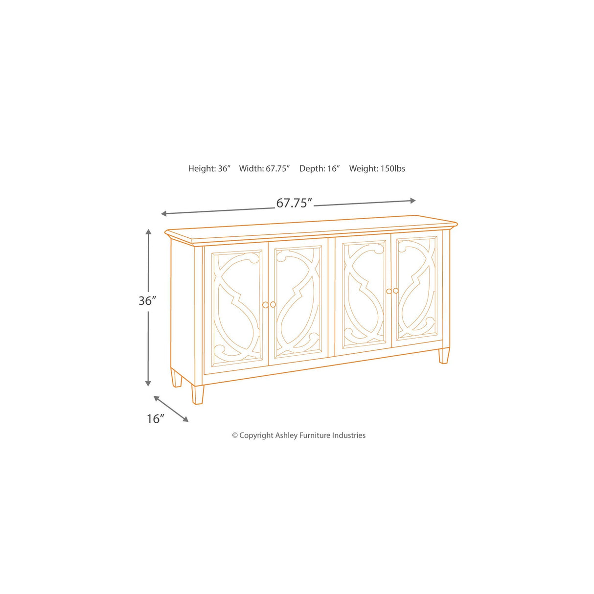 Mirimyn Vintage Accent Cabinet or TV Stand