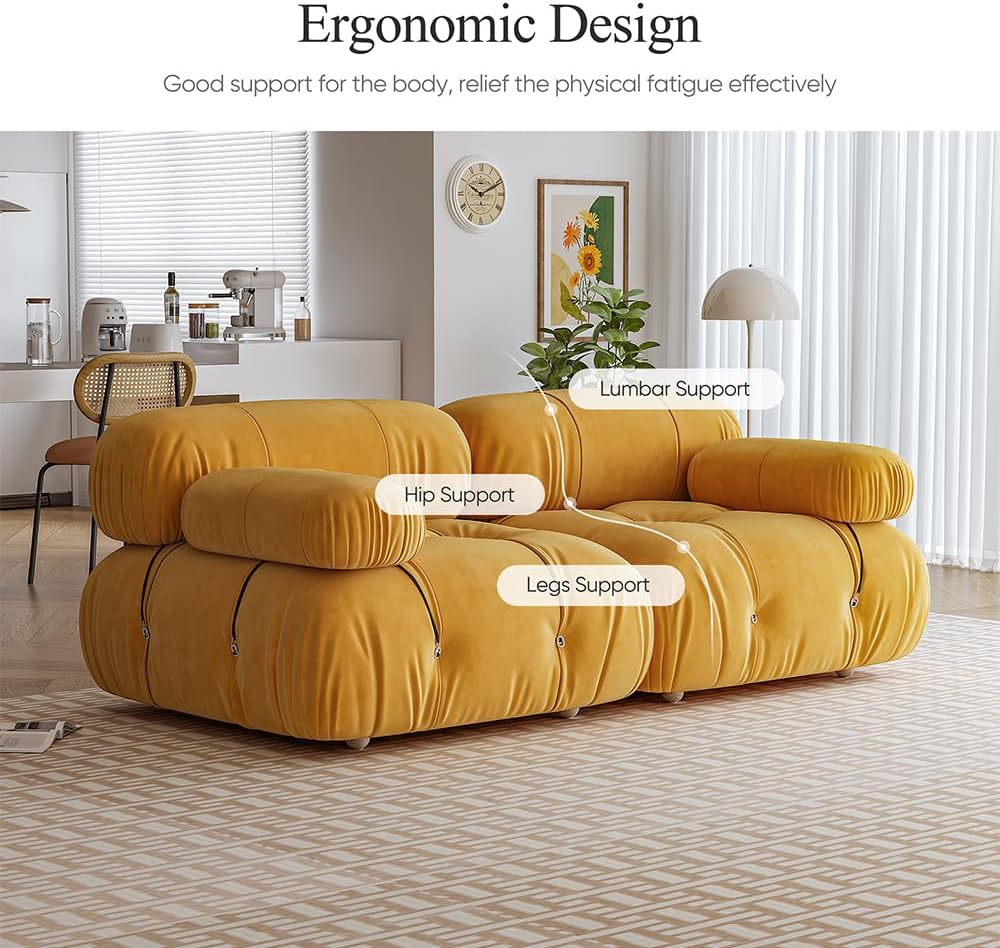 Sectional Couches for Living Room, Sectional Sofa Couch, Soft and Comfy Cloud Sofas, Modern Floor Sofa Furniture Sets