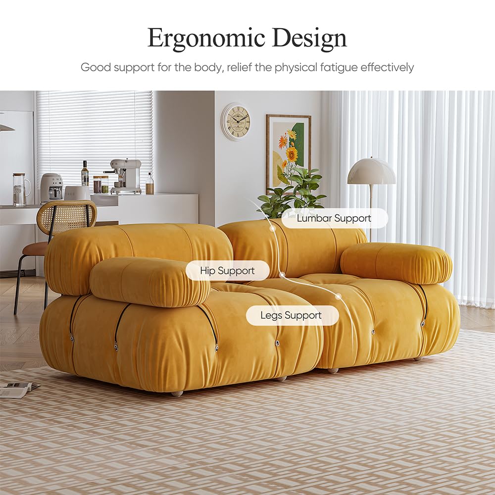 Sectional Couches for Living Room, Sectional Sofa Couch, Soft and Comfy Cloud Sofas, Modern Floor Sofa Furniture Sets