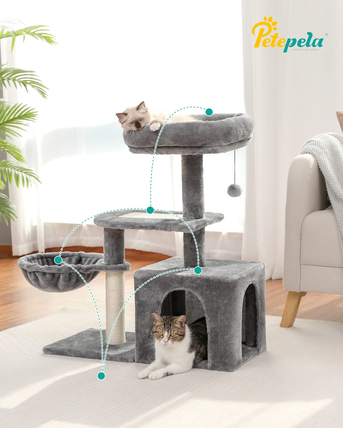 Cat Tree for Small Indoor Cats