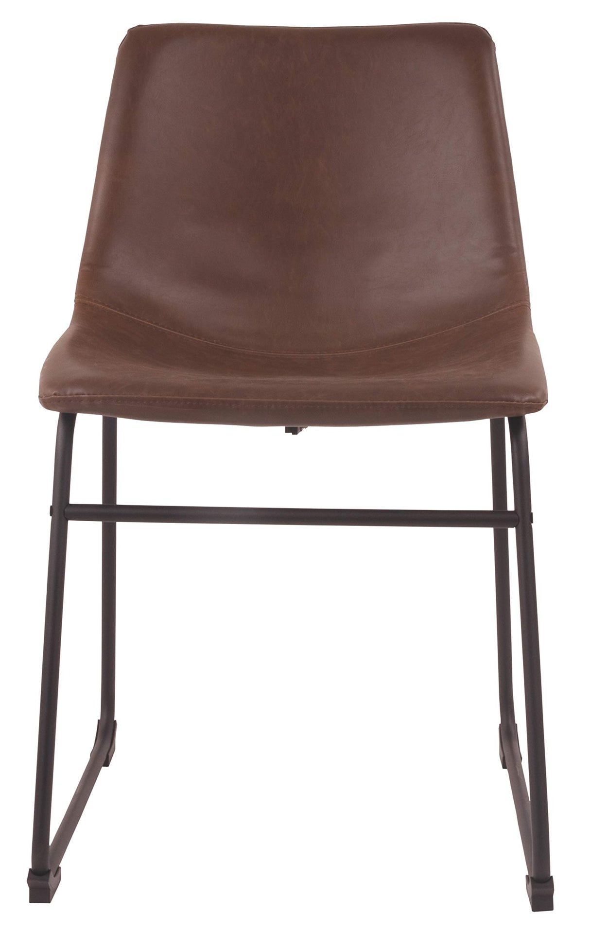 Mid Century Centiar 18.75" Dining Bucket Chair, 2 Count, Black and Brown