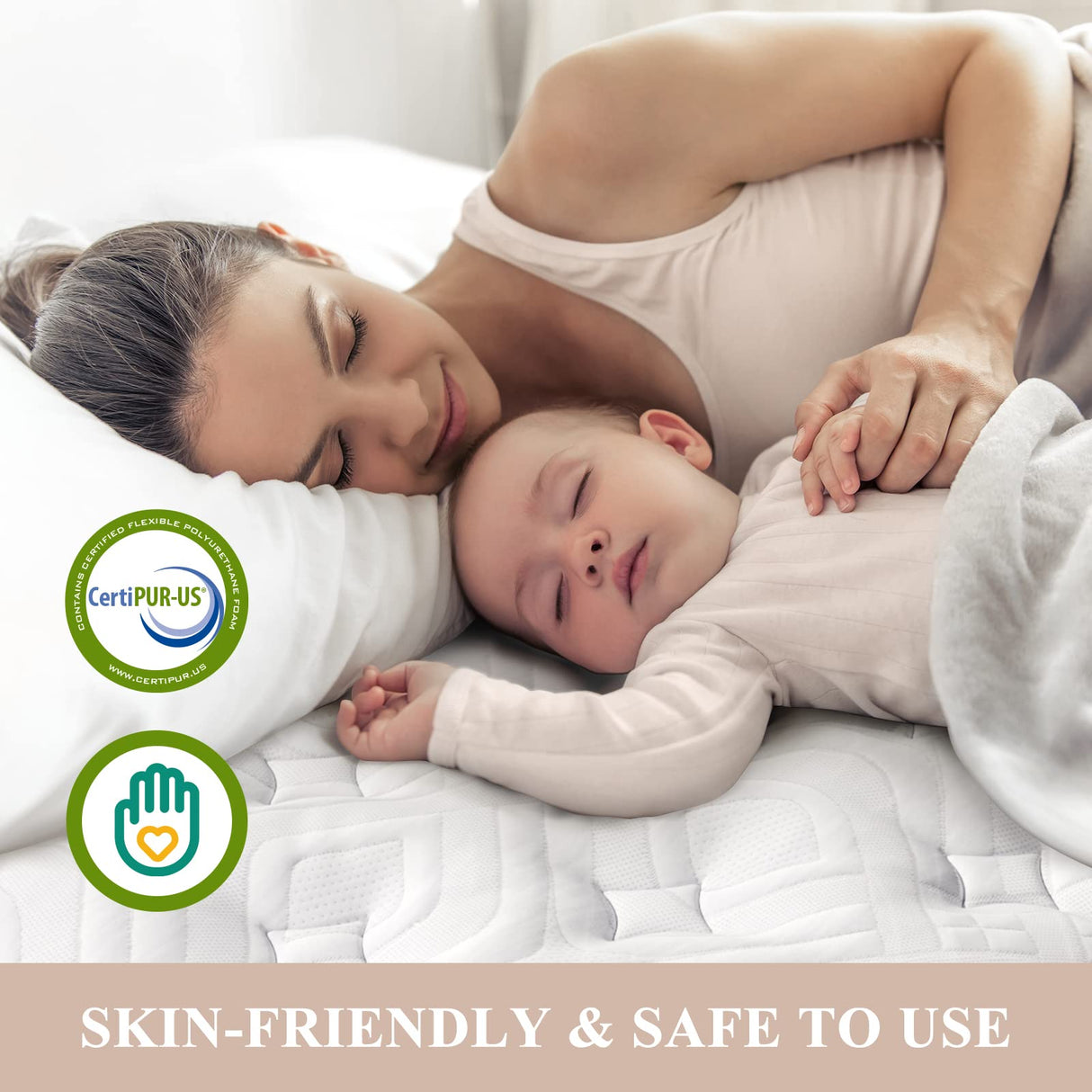 Queen Mattress 14 Inch - Luxury Hybrid Mattress for Extra Lumbar