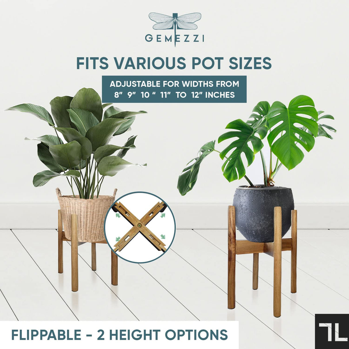 Multi-Tier Bamboo Plant Stand – Indoor & Outdoor Corner Shelf for Plants