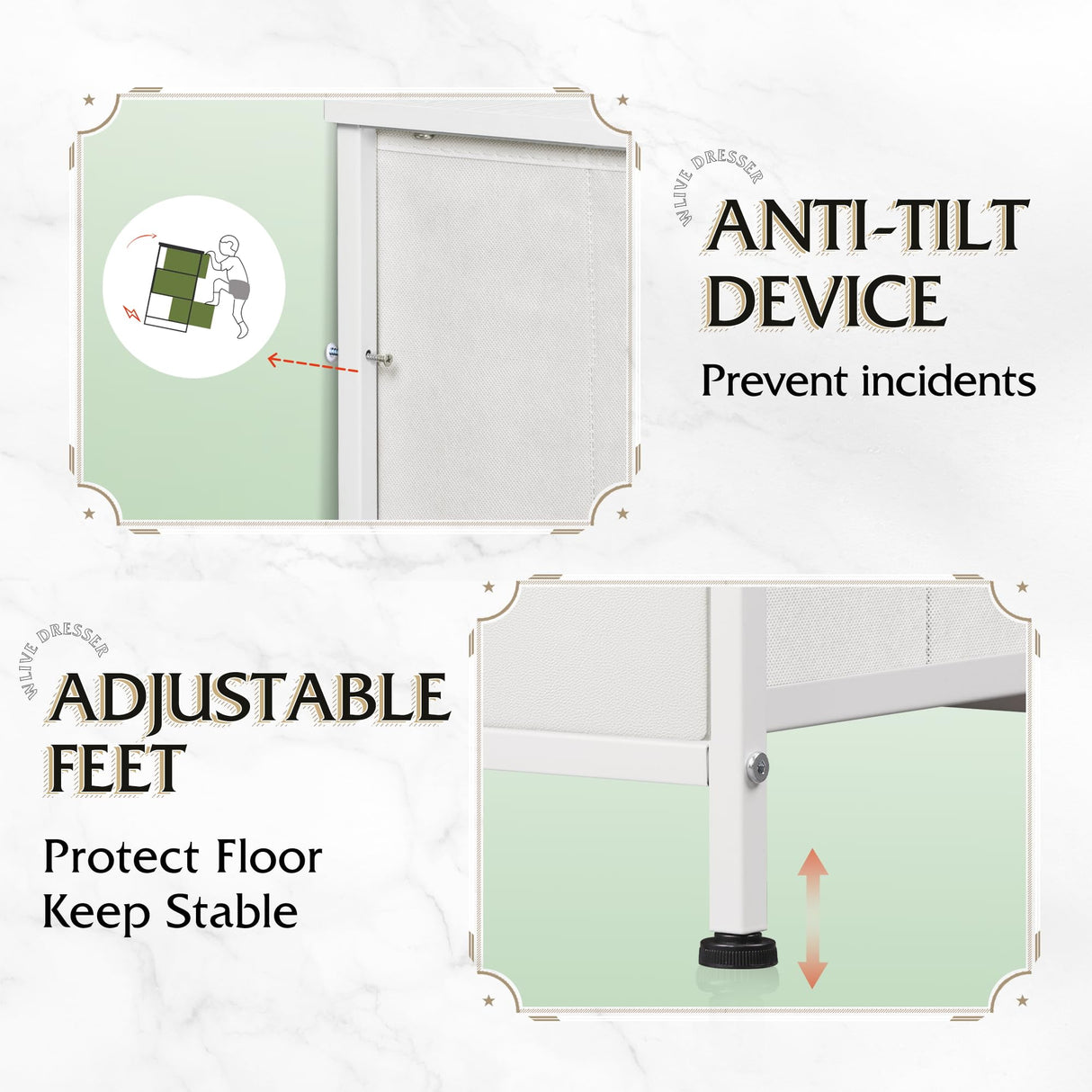 12 Drawers, Dressers & Chests of Drawers, Fabric Dresser