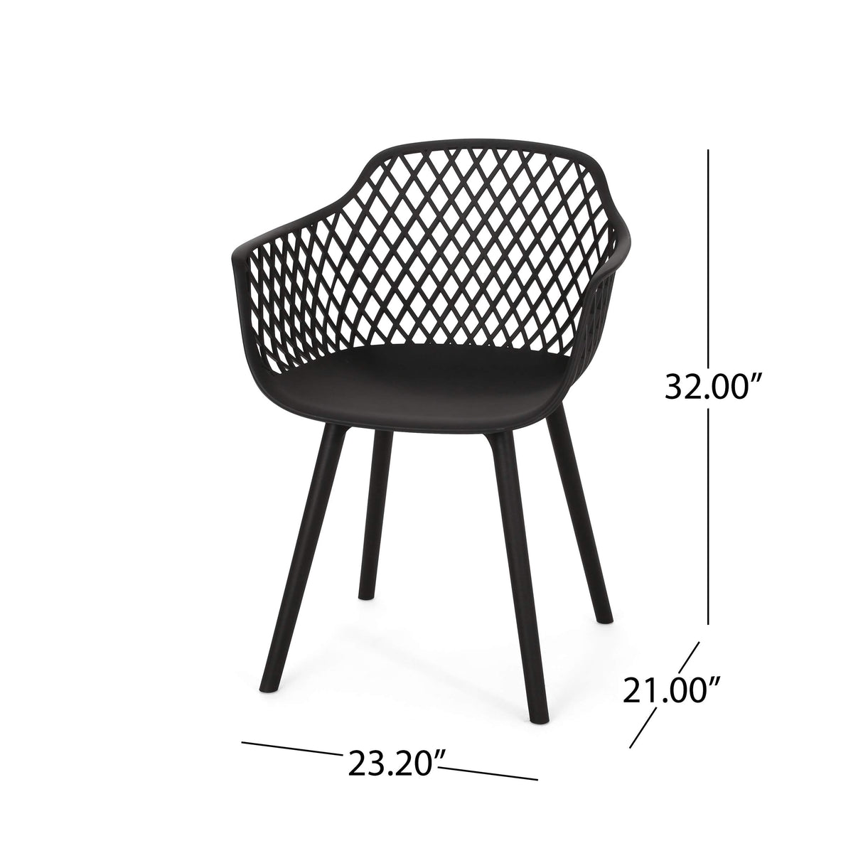 Delia Outdoor Dining Chair (Set of 2)