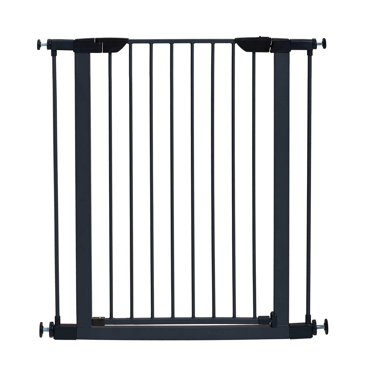 39' High Walk-thru Steel Pet Gate, 29' - 38' Wide in Textured Graphite
