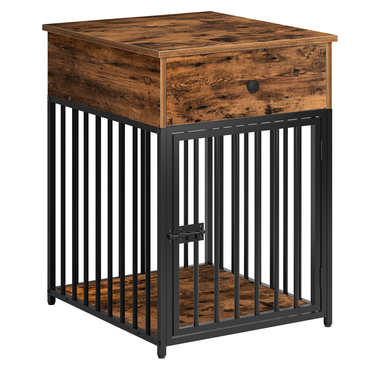 Dog Crate Furniture, Wooden Dog House, Decorative Dog Kennel with Drawer