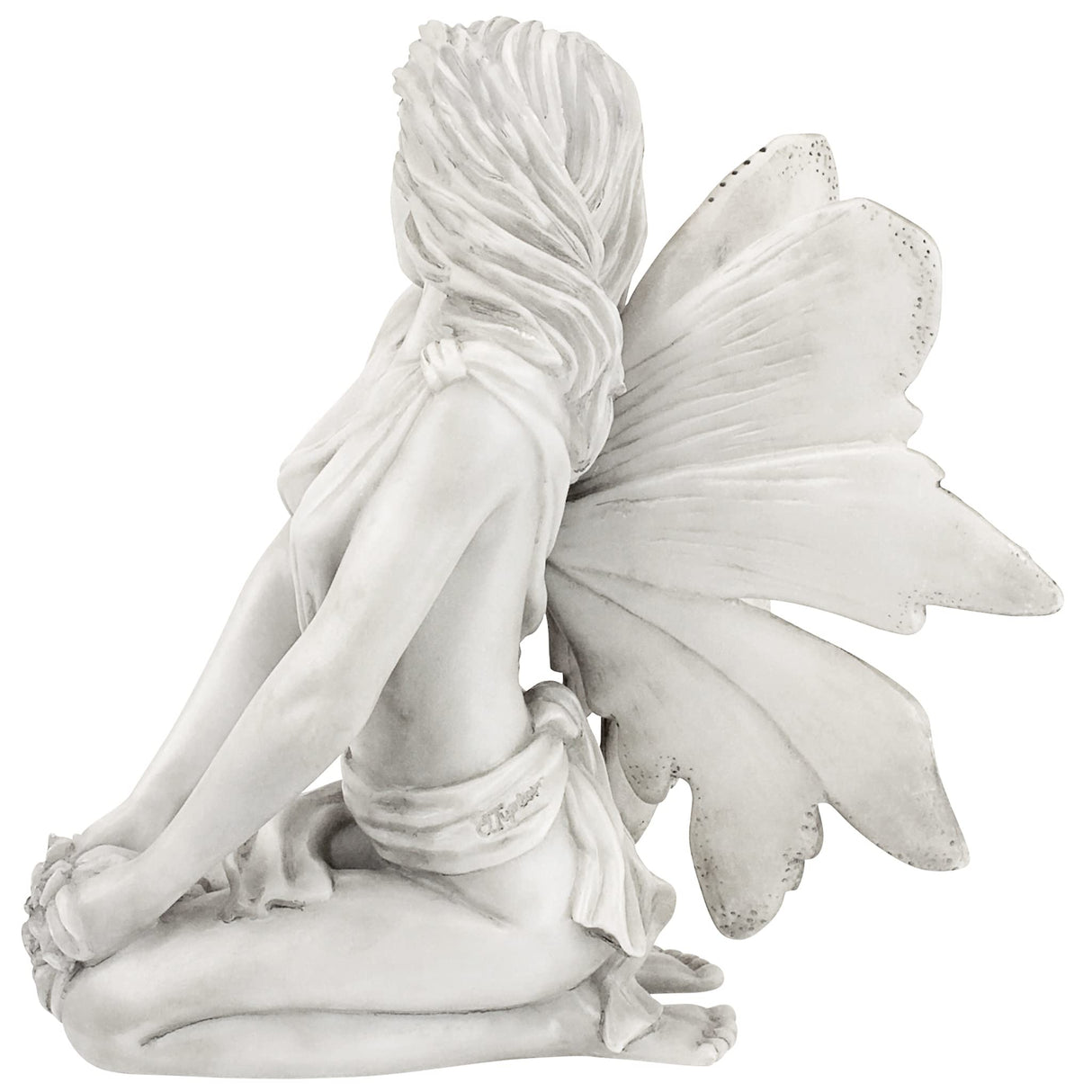 PD1549 The Enchanted Garden Fairies Colleen Statue, antique stone