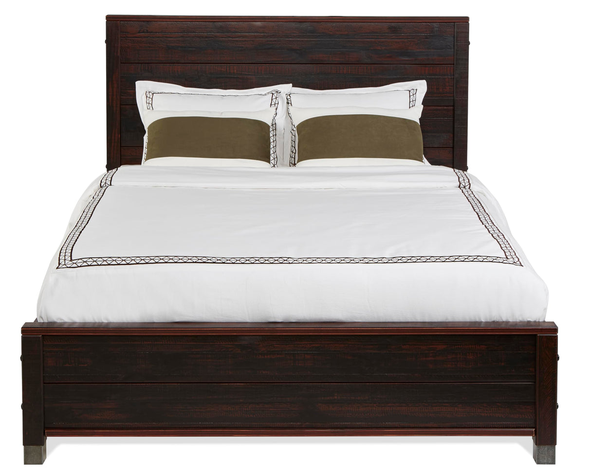 Baja Rustic Style Platform Bed/Solid Wood/No Box Spring Needed