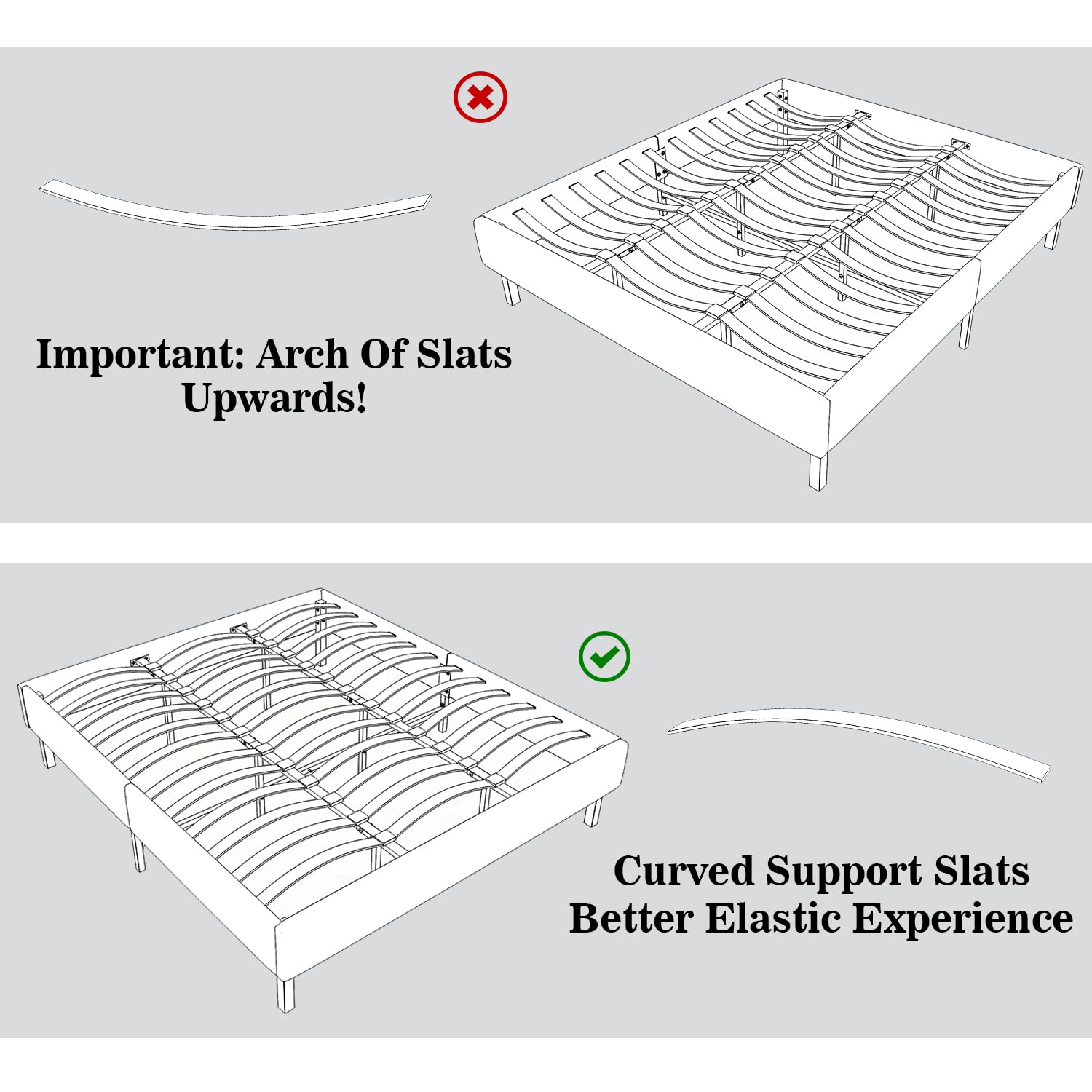 King Size Bed Frame/Upholstered Platform Bed Frame