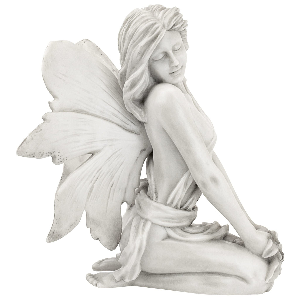 PD1549 The Enchanted Garden Fairies Colleen Statue, antique stone
