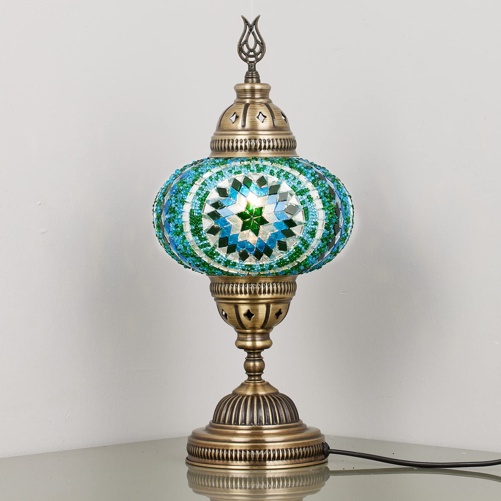Turkish Moroccan Mosaic Table Bedside Night Lamp