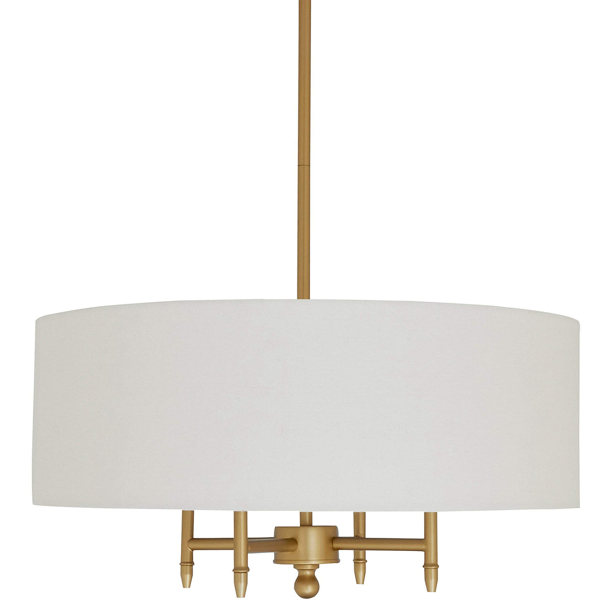 Contemporary Pendant Chandelier with White Shade