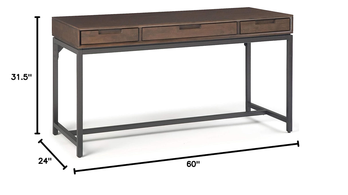 Banting SOLID WOOD and Metal 60 inch Wide Home Office Desk