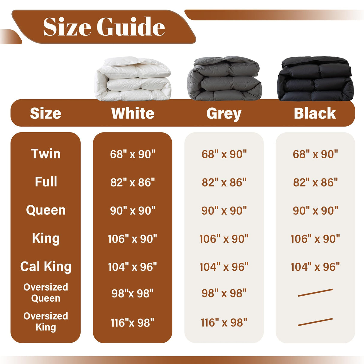 Feather Comforter Filled with Feather & Down King Size