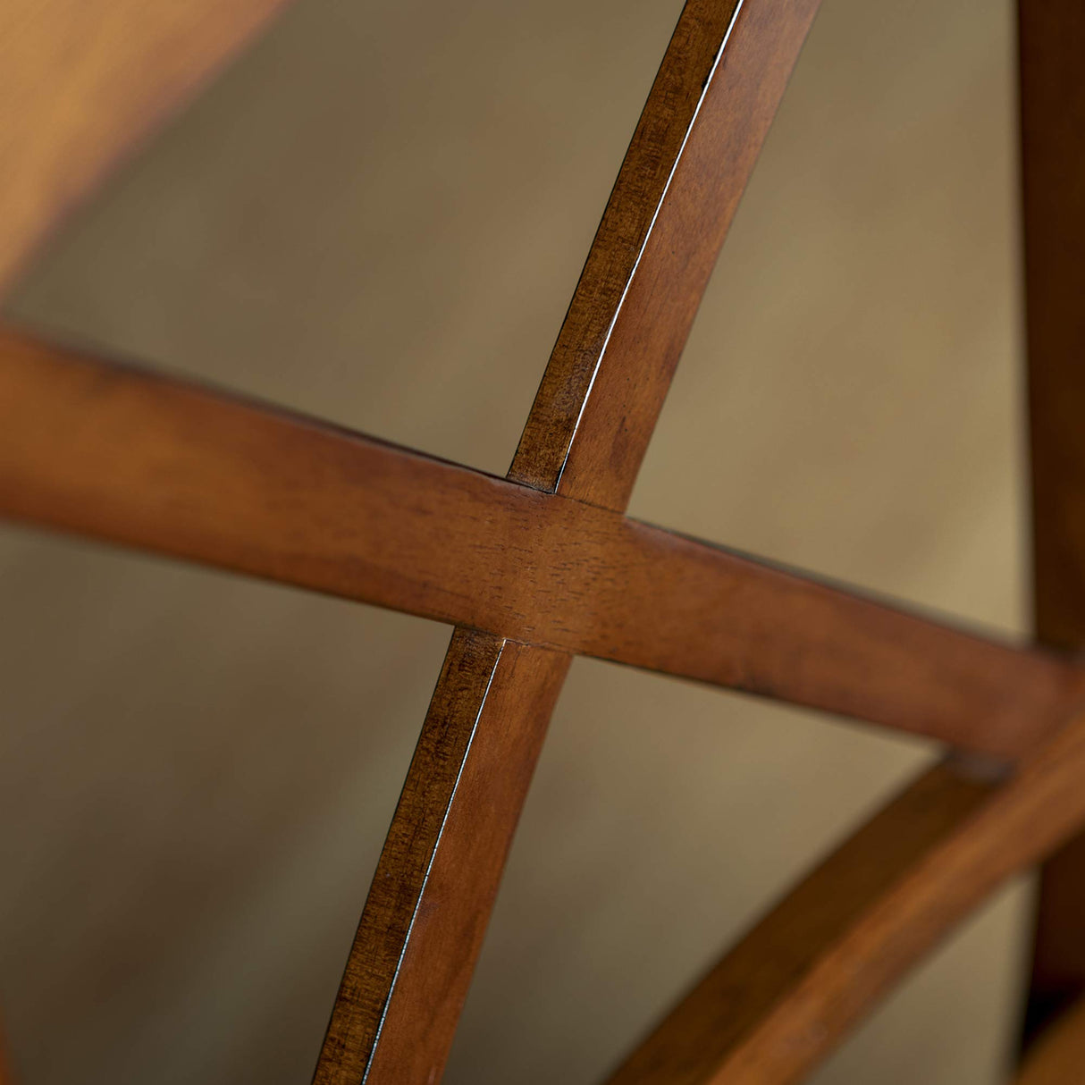 Modern Farmhouse Wood X-Back Armless Dining Chairs Kitchen, Set of 2, Brown