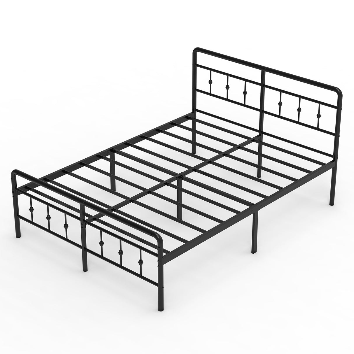 Classic Metal Platform Queen Bed Frame