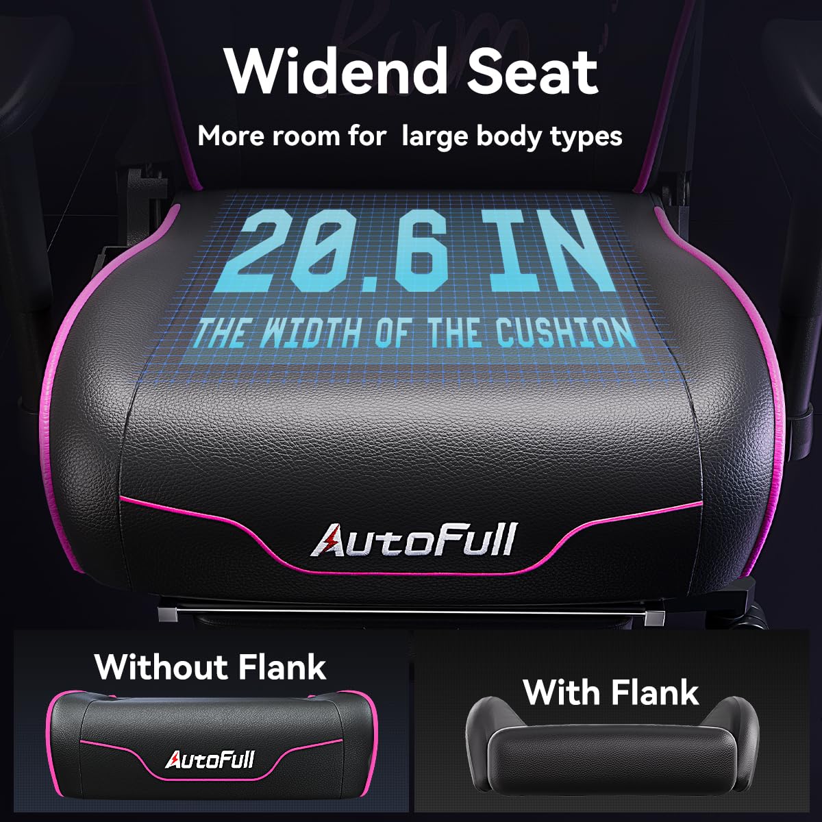 C3 Gaming Chair Office Chair with Ergonomic Wingless Cushion PU Leather Racing Style