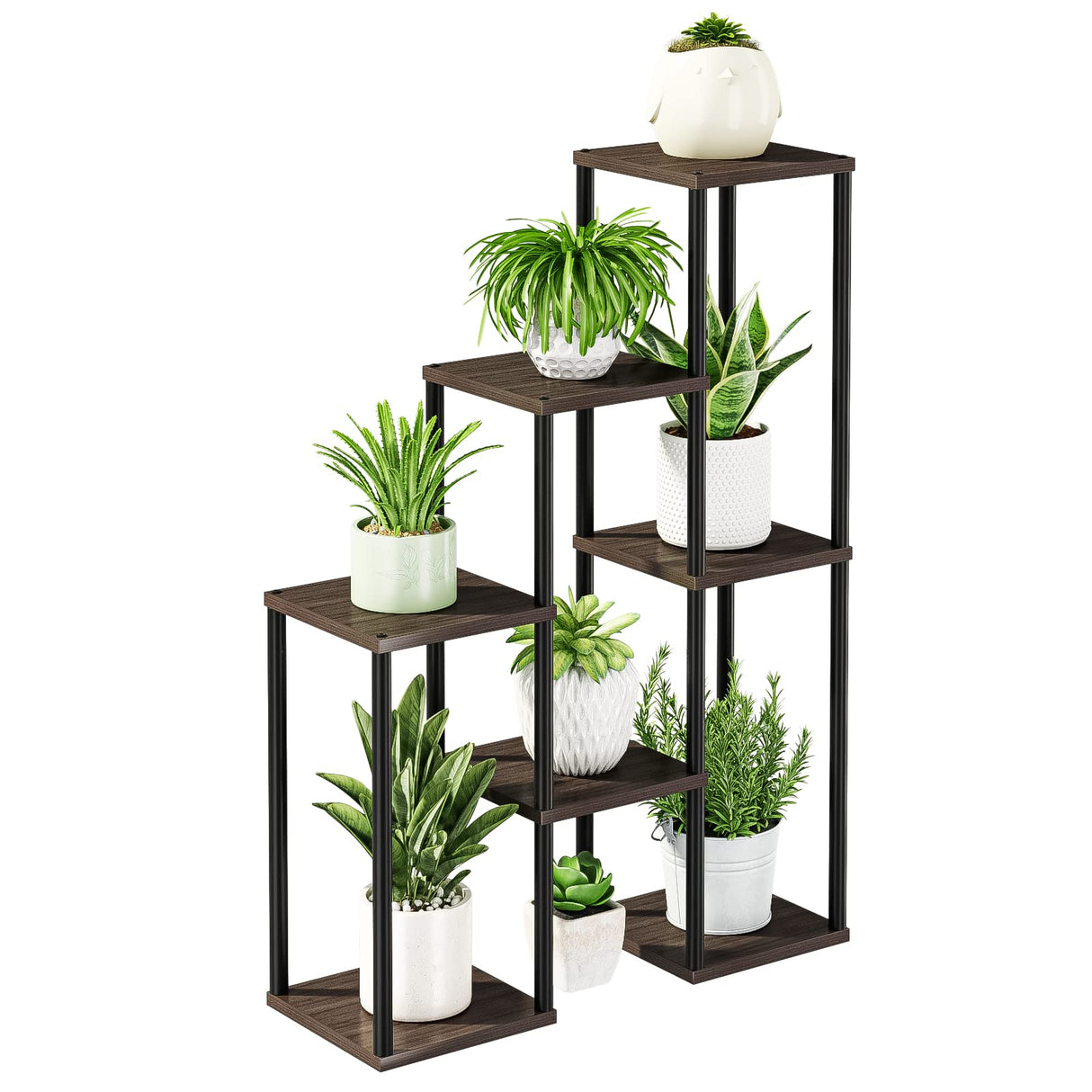 Arbor Heights 7 Pot Multi-Tier Metal Plant Stand