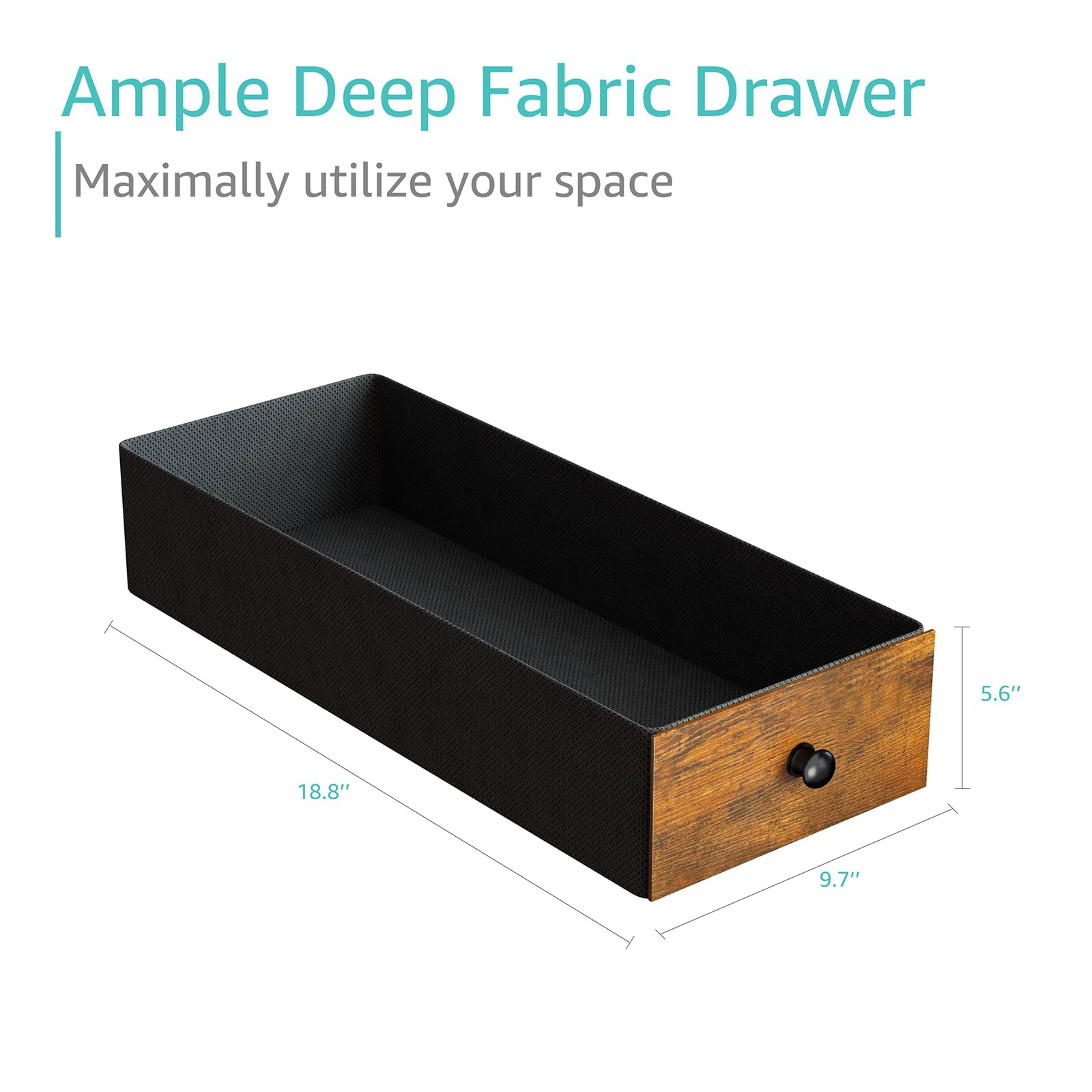 Small Desk with Drawers - 40 Inch Work Computer Desk for Small Space Home Office