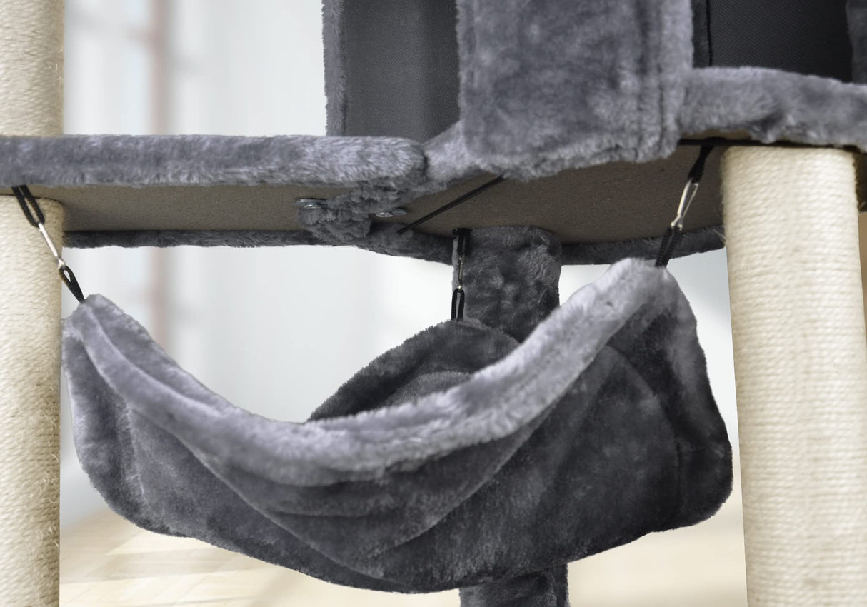 Newest Cat Tree with Cat Condo and Big Hammock