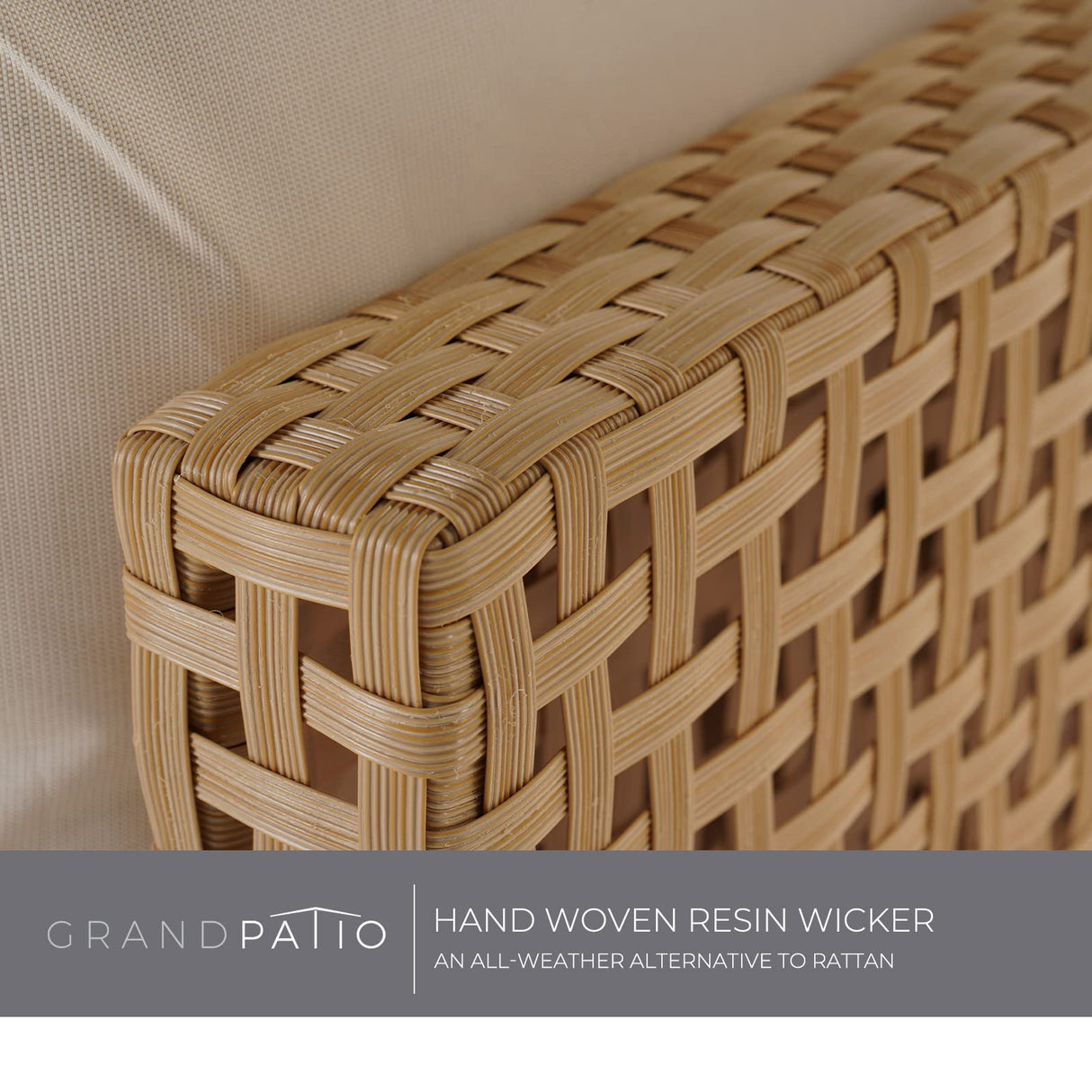 7-Piece Wicker Patio Furniture Set, All-Weather Outdoor Sectional Sofa