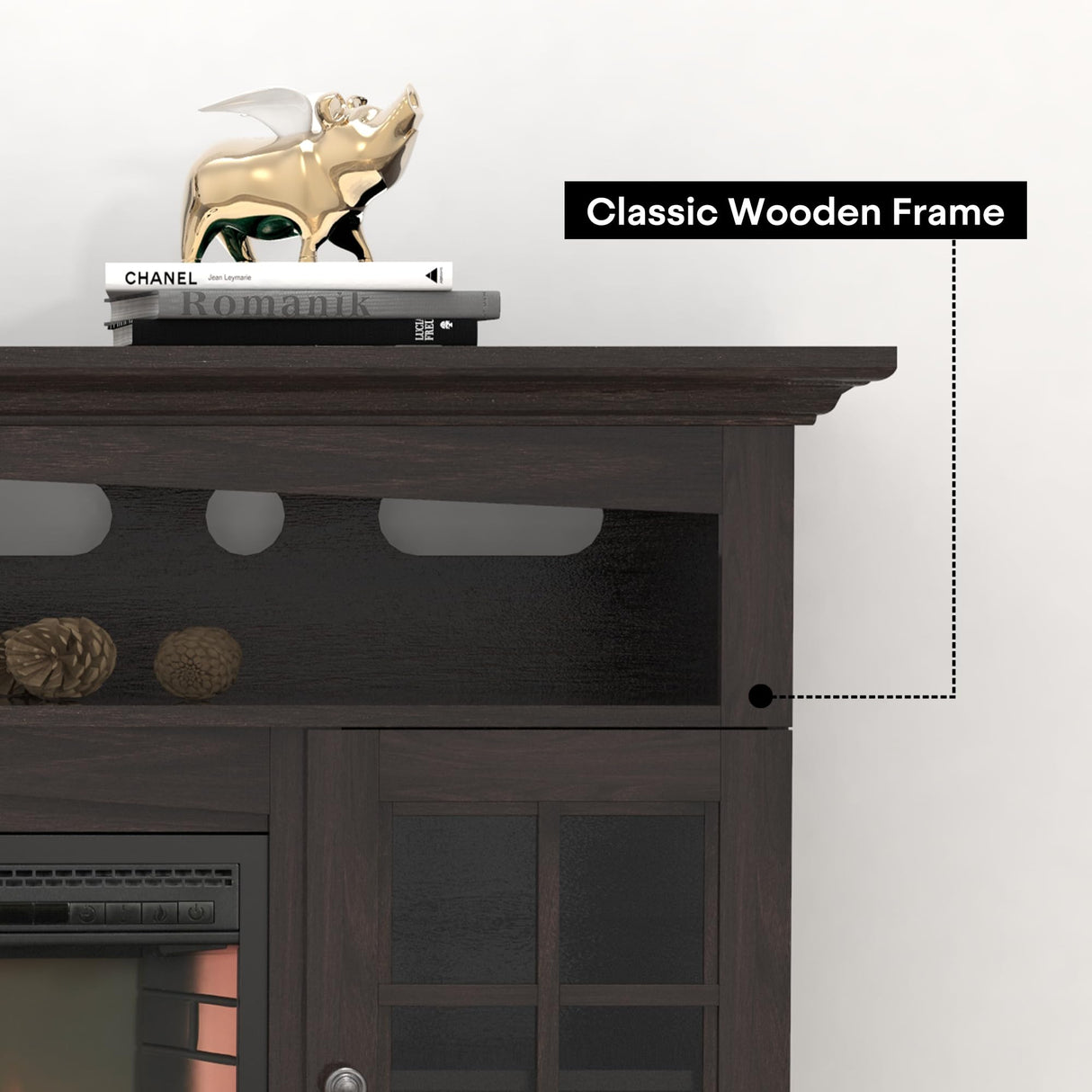 TV Entertainment Center with 28" Fireplace