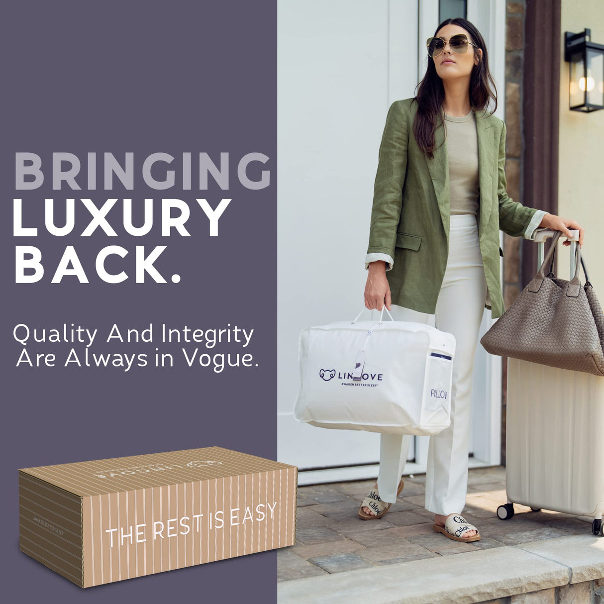 Cloud Natural Canadian White Down Luxury Sleeping Pillow Fill Power,