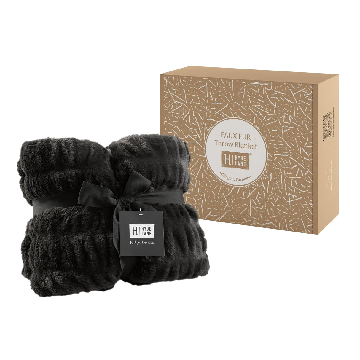 Luxury Ruched Faux Fur Throw Blanket Ultra Soft Cozy Puzzy