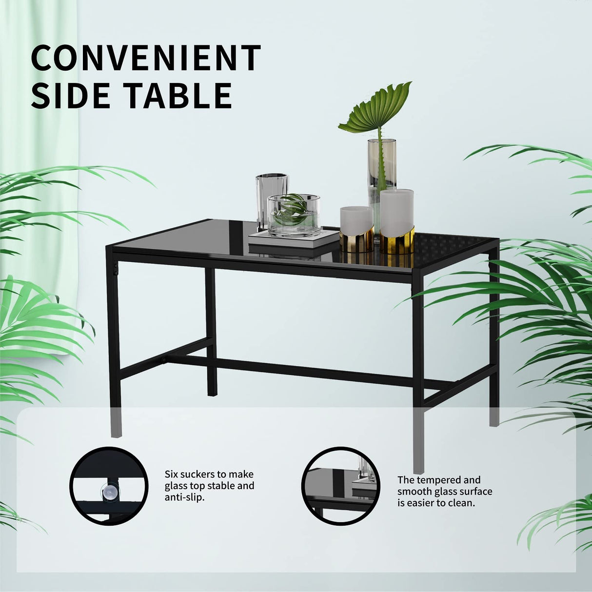 Patio Furniture Set, 4 Pcs Outdoor Conversation Furniture Extra Cushions