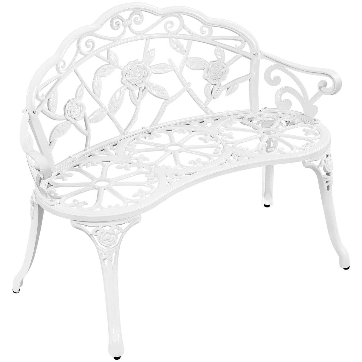 Patio Garden Bench Park Bench Outdoor Benches, Aluminium Patio Yard Bench