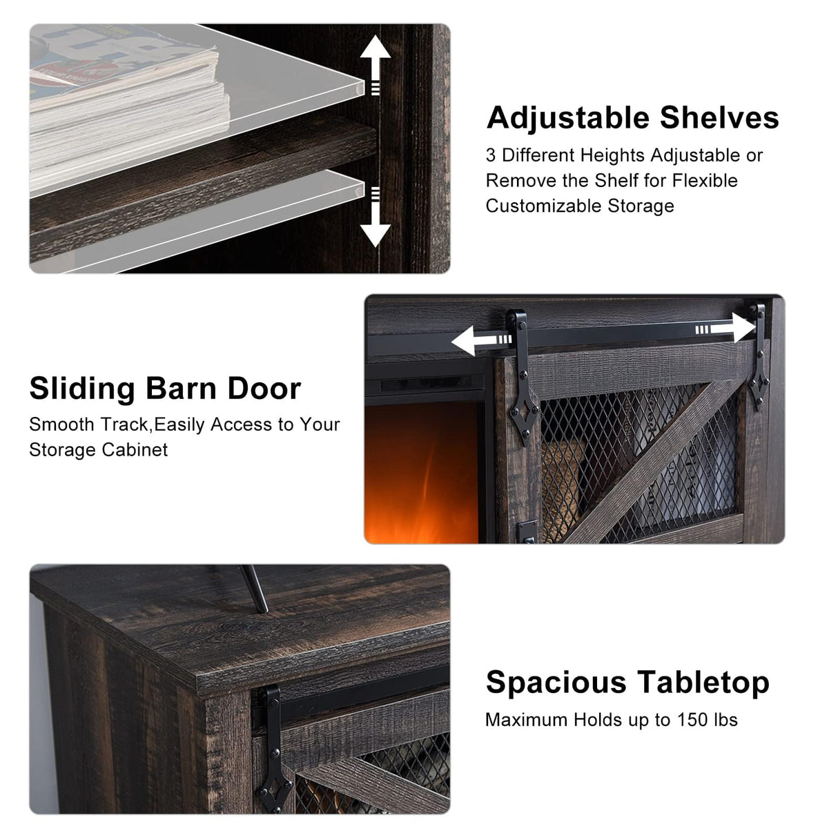 Industrial & Farmhouse Entertainment Center