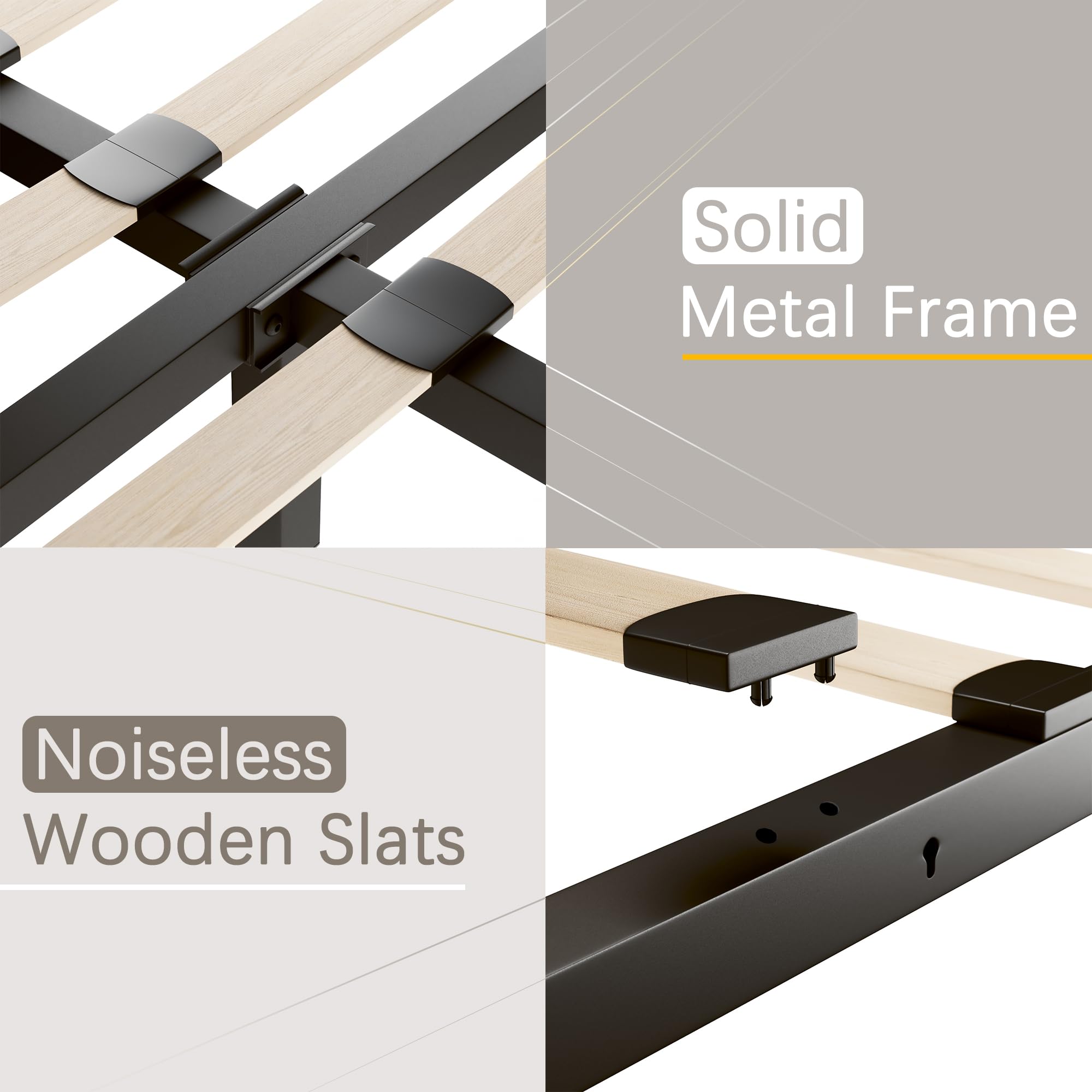 LuxeRest Upholstered Bed – Storage Drawers & Adjustable Headboard