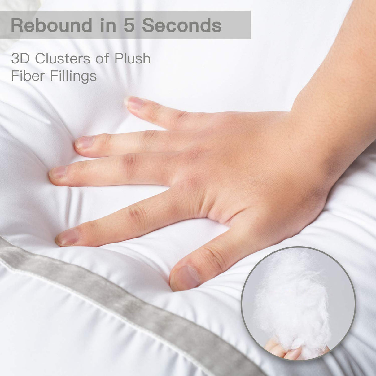 Pillows for Sleeping 2 Pack, Hotel Quality Bed Pillow, Down Pillows