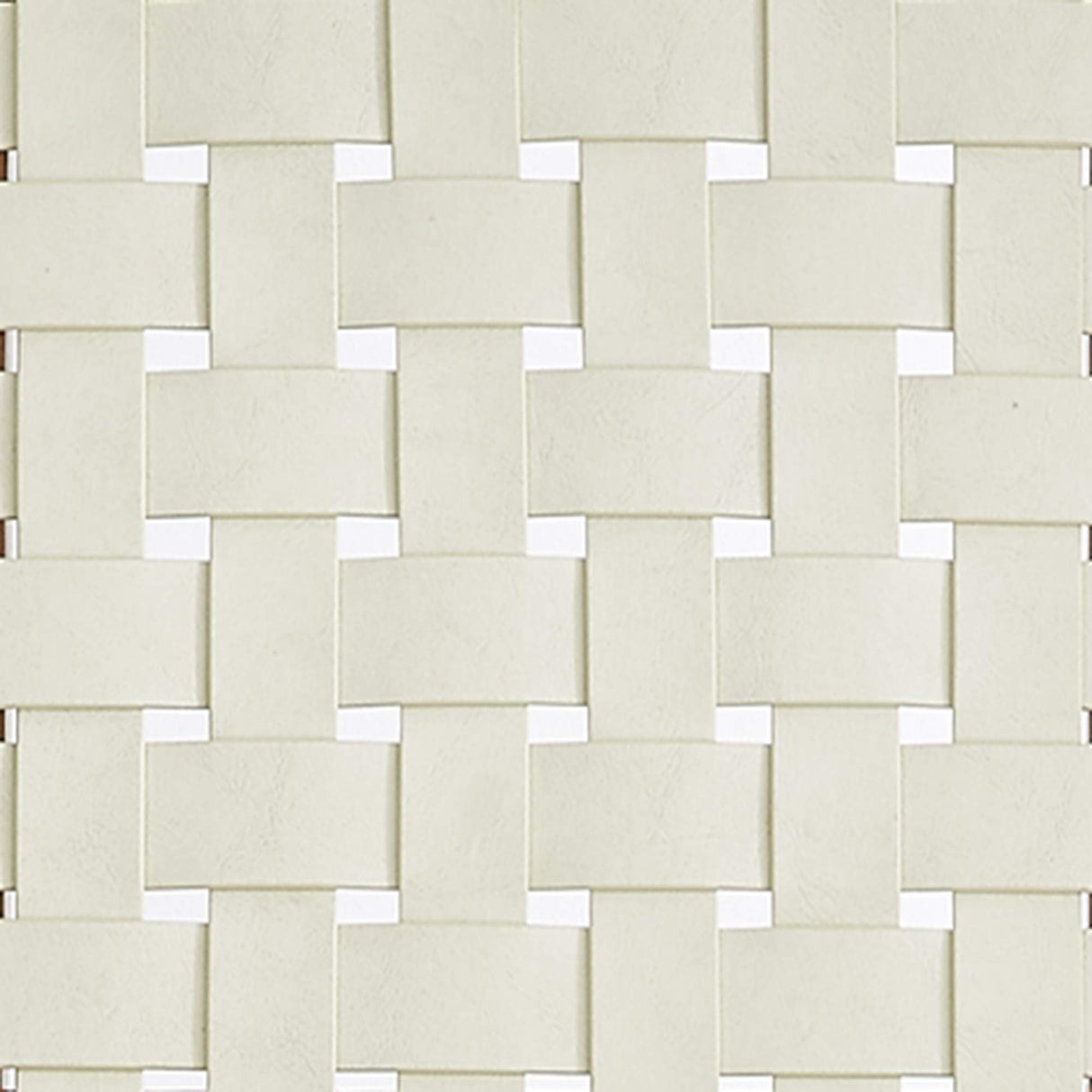 Faux Leather Woven Dining Chair with Wood Frame