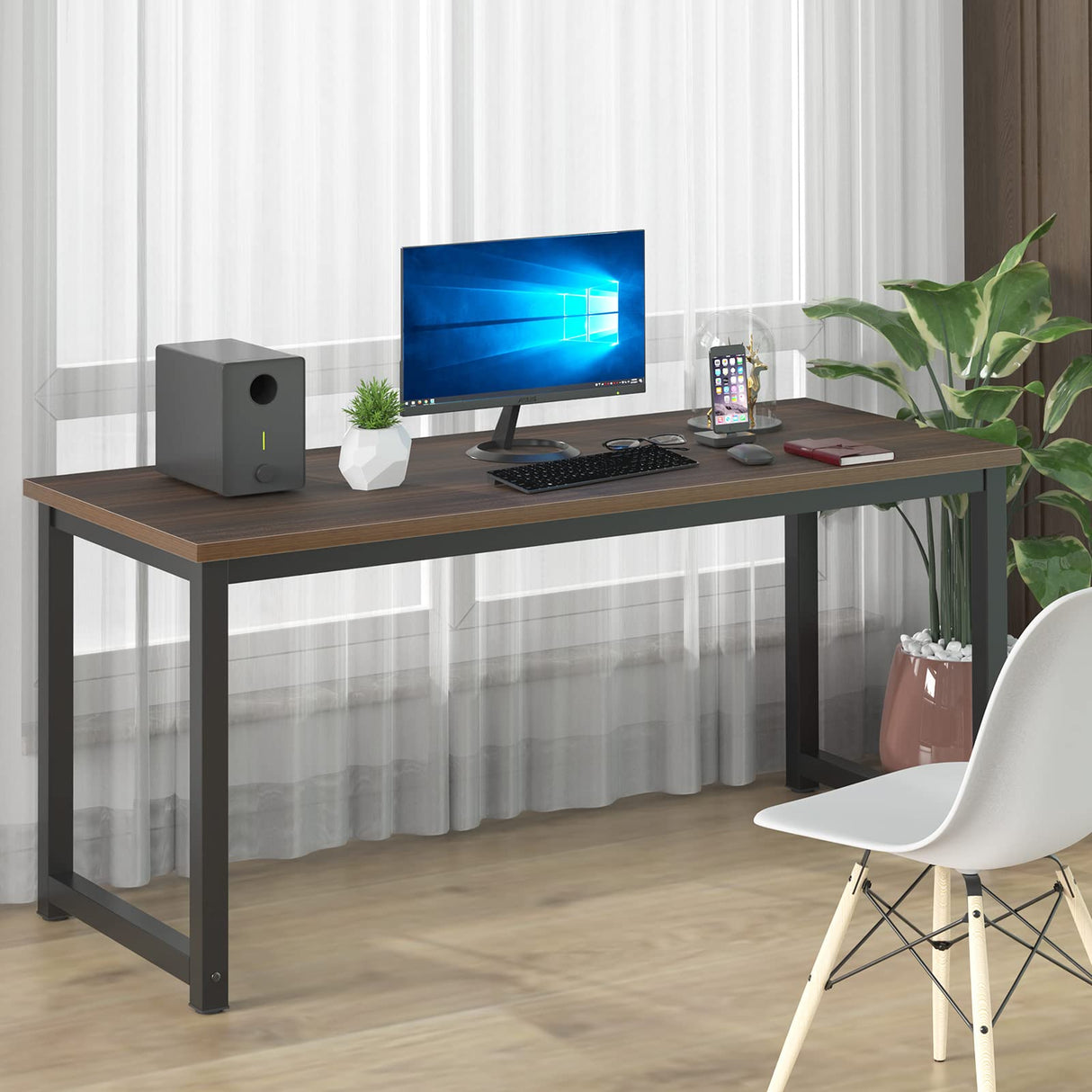 Large Office Desk for Home Office, Large 63” Computer Desk Table