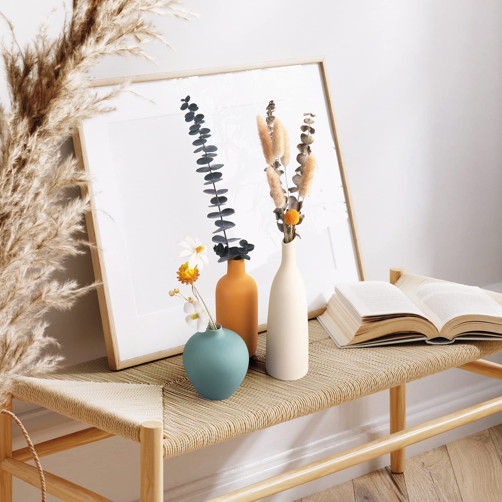 Colorful Ceramic Vase Set of 3