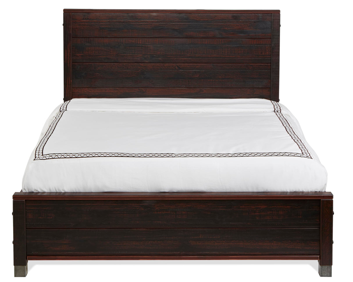 Baja Rustic Style Platform Bed/Solid Wood/No Box Spring Needed