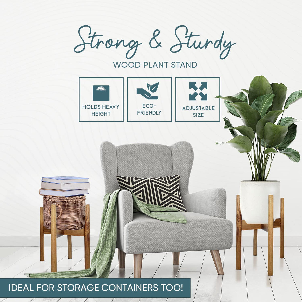 Multi-Tier Bamboo Plant Stand – Indoor & Outdoor Corner Shelf for Plants