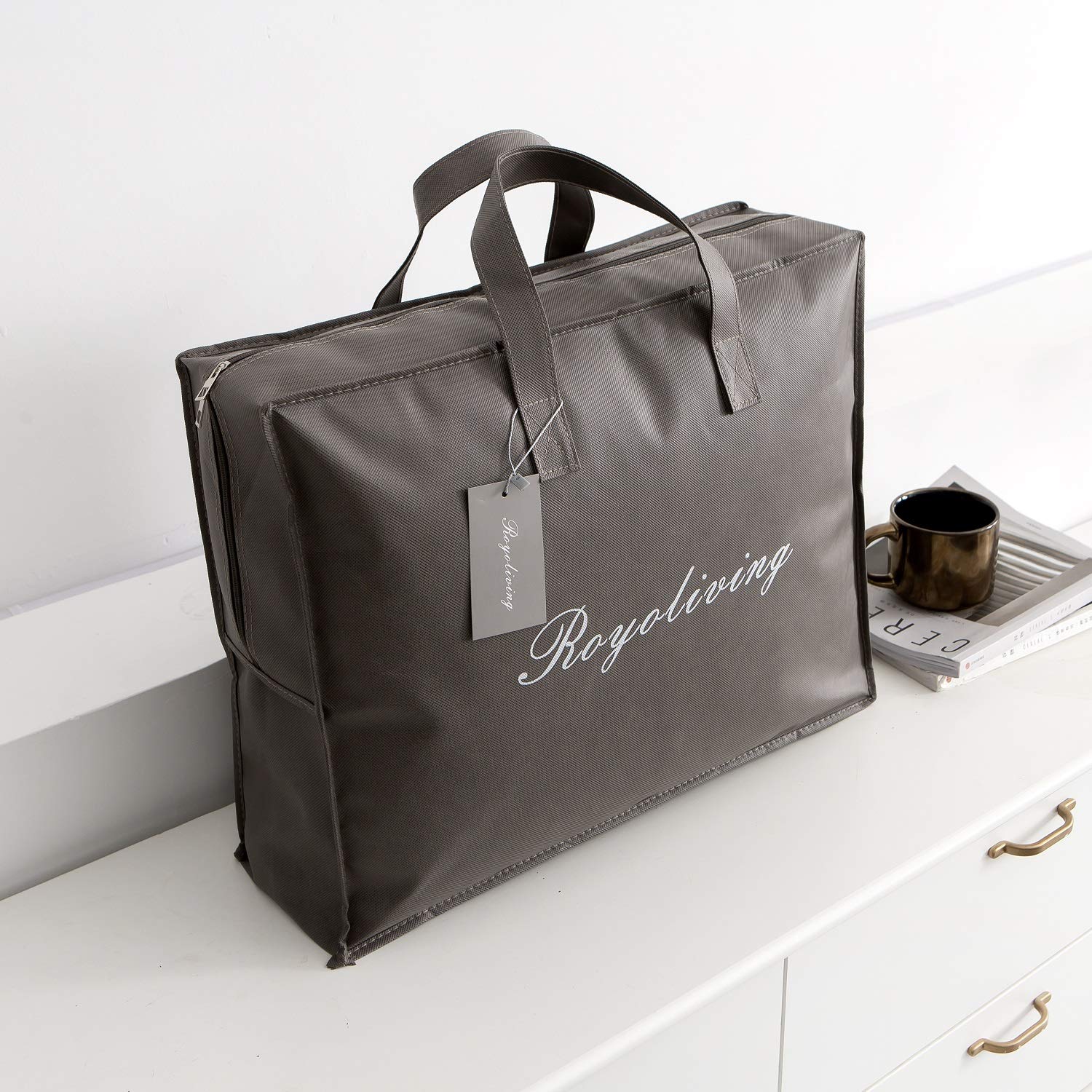 Pinch Pleat California King Size Down Comforter