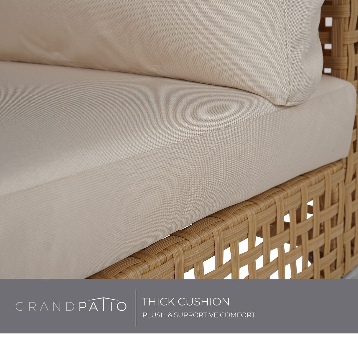 7-Piece Wicker Patio Furniture Set, All-Weather Outdoor Sectional Sofa