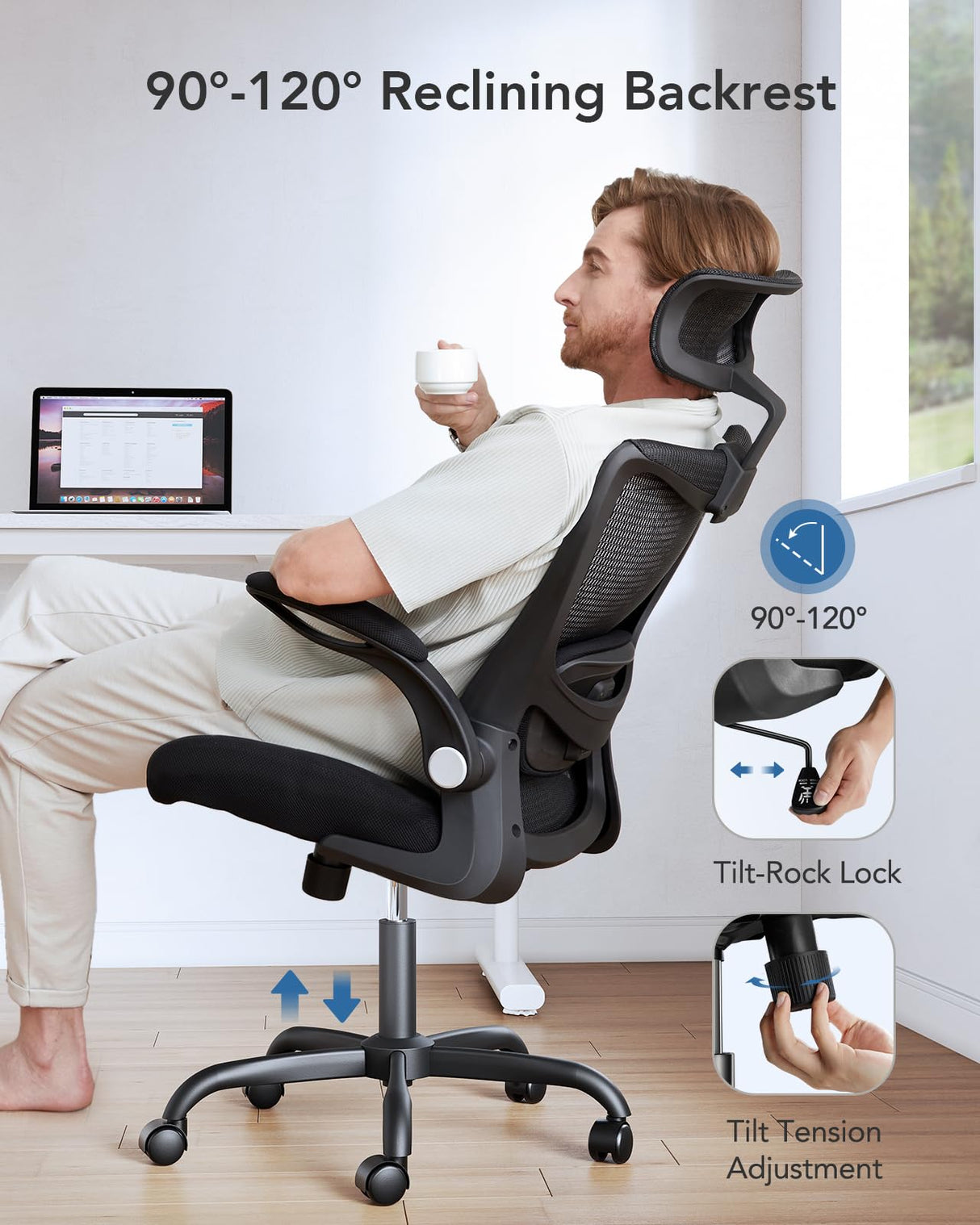 Ergonomic Office Chair, High Back Desk Chair