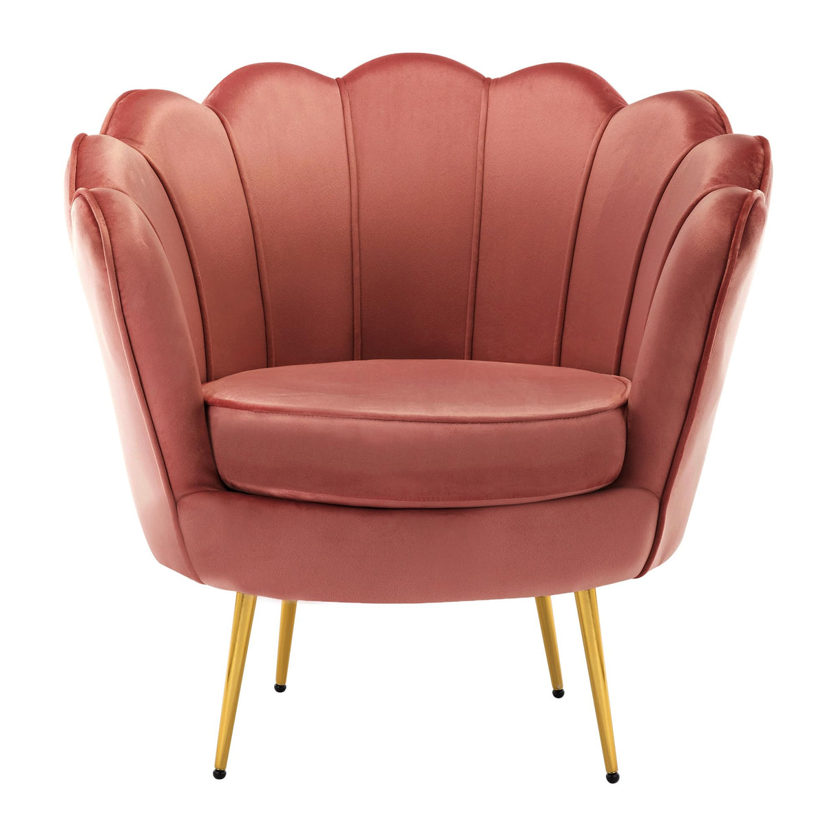 Pink Velvet Accent Chair for Living Room, Lounge Chair for Bedroom Chairs