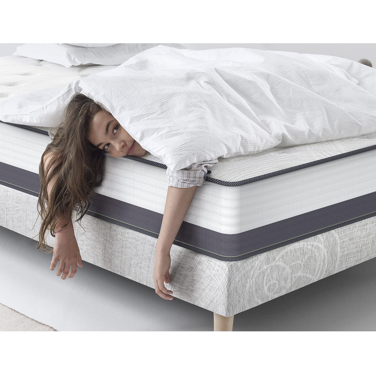 Queen Mattresses, 10 Inch Queen Size Hybrid Mattress, Bed in A Box